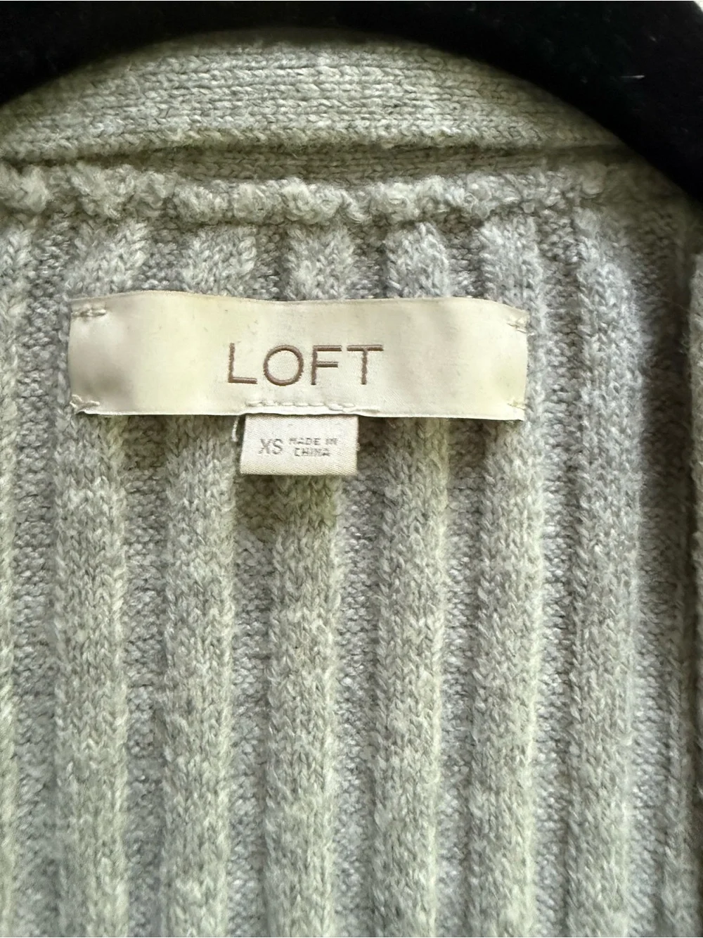 NWOT LOFT Ribbed Knit Cardigan